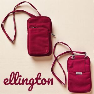 Ellington Red Nylon Small Belt Crossbody Shoulder Bag Purse Wallet Traveler